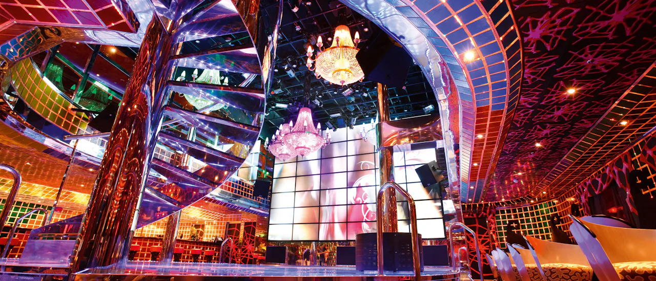 Party into the small hours in our nightclub