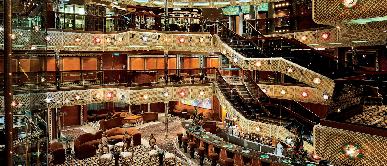 The atrium – the heart of the ship
