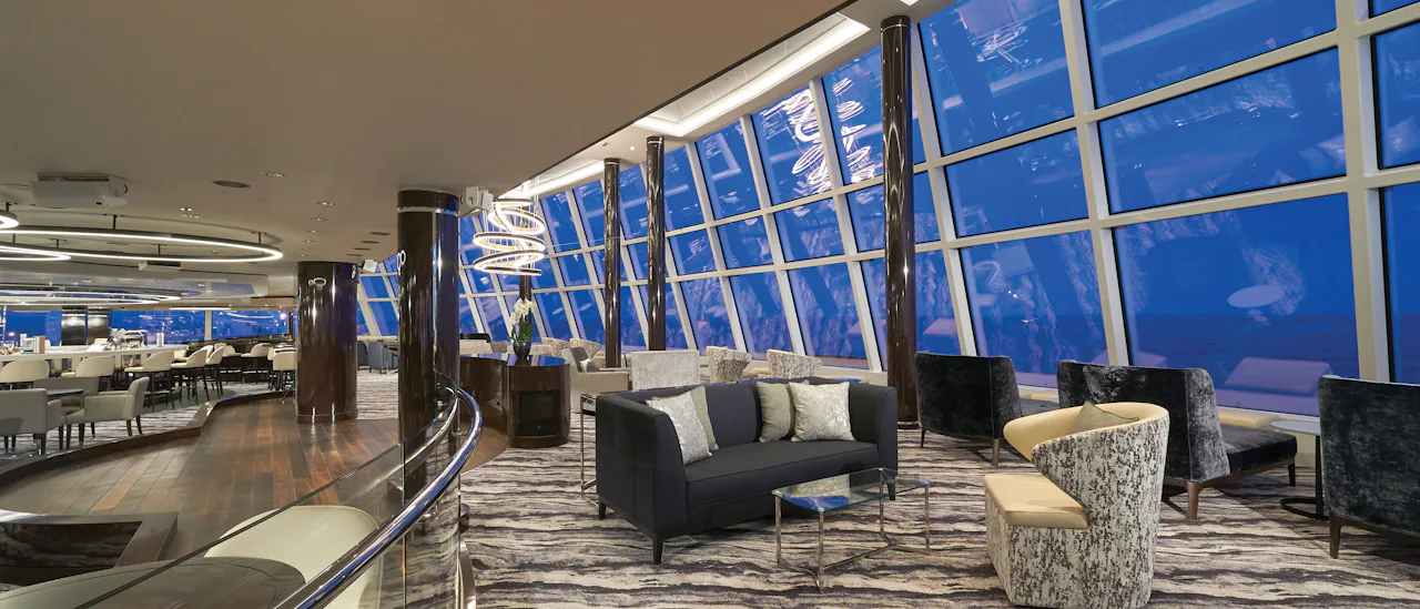 Enjoy the view from the observation lounge