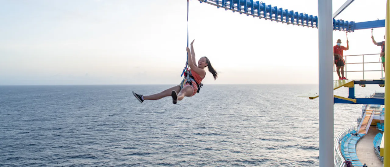 Who's up first on the zip wire?