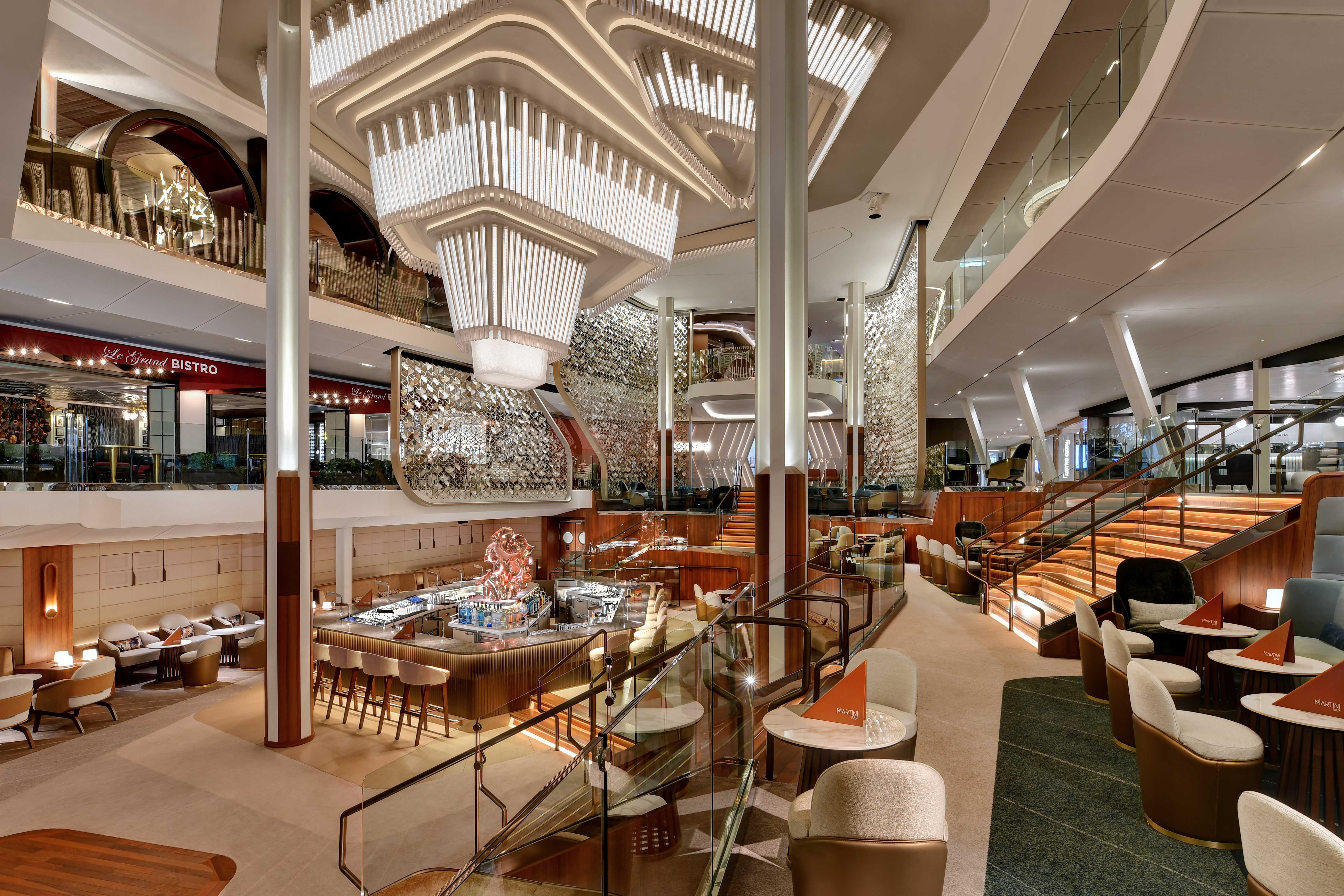Grand Plaza's chandelier features a new shape and hundreds of LED lights