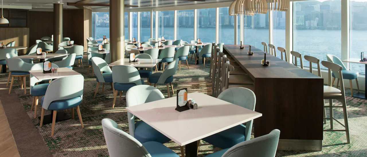 Savour a world of flavours in the market-place inspired Oceanview Café