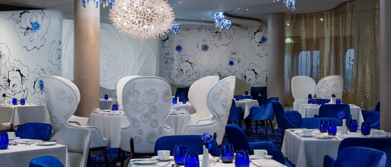 Restaurant Blu is exclusively for Aquaclass cabin guests