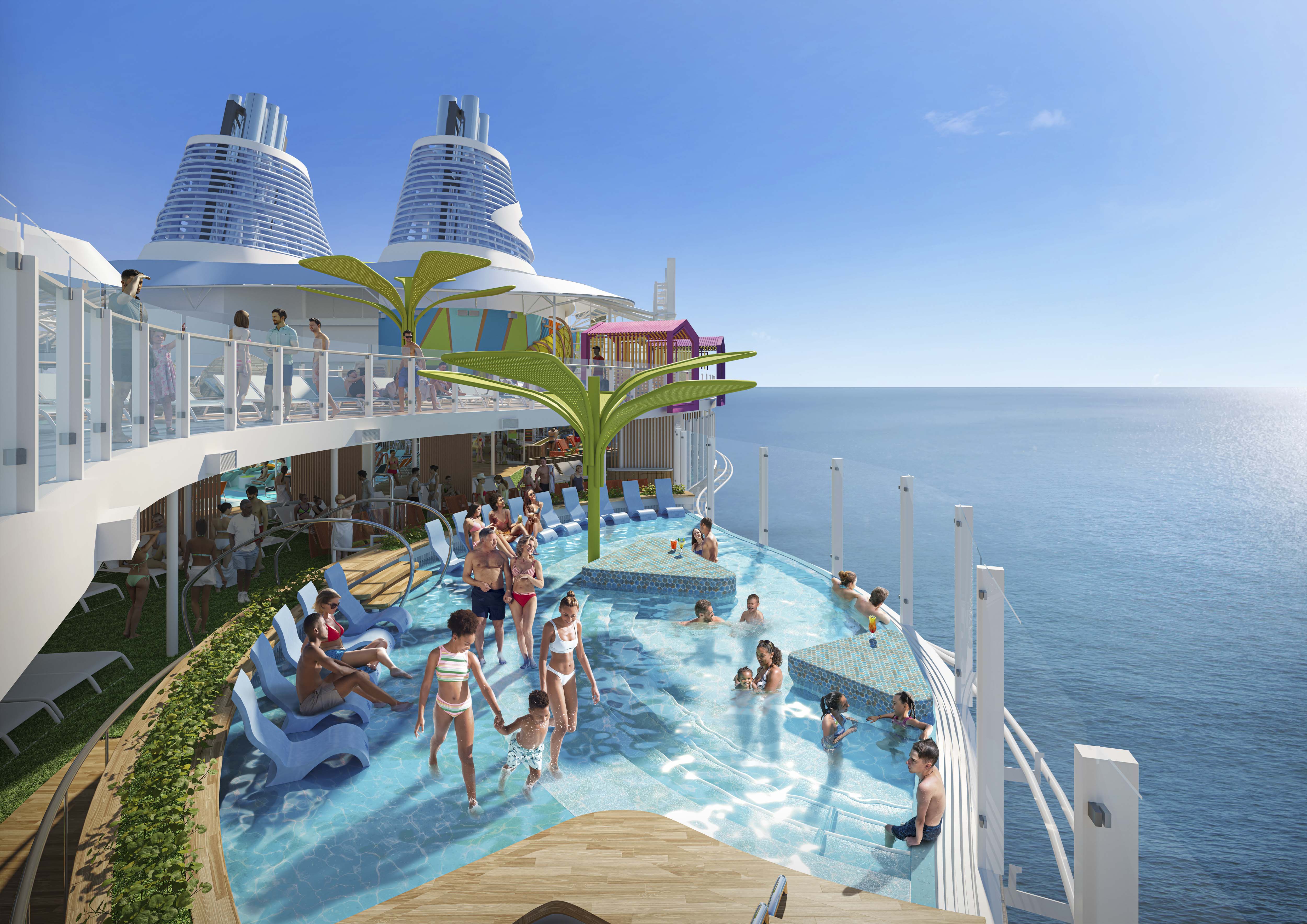 Infinity ocean views at Cove Pool
