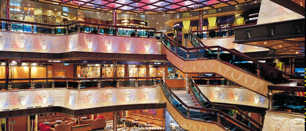 The atrium – the heart of the ship