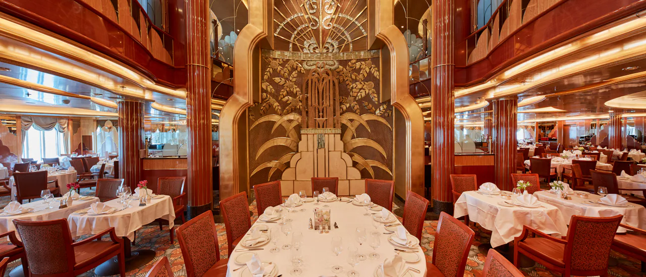 The main dining room included in the fare