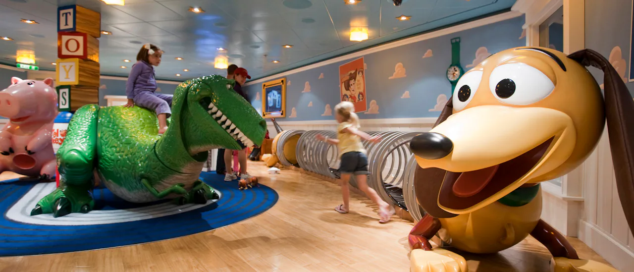 Disney-themed kids' clubs are included