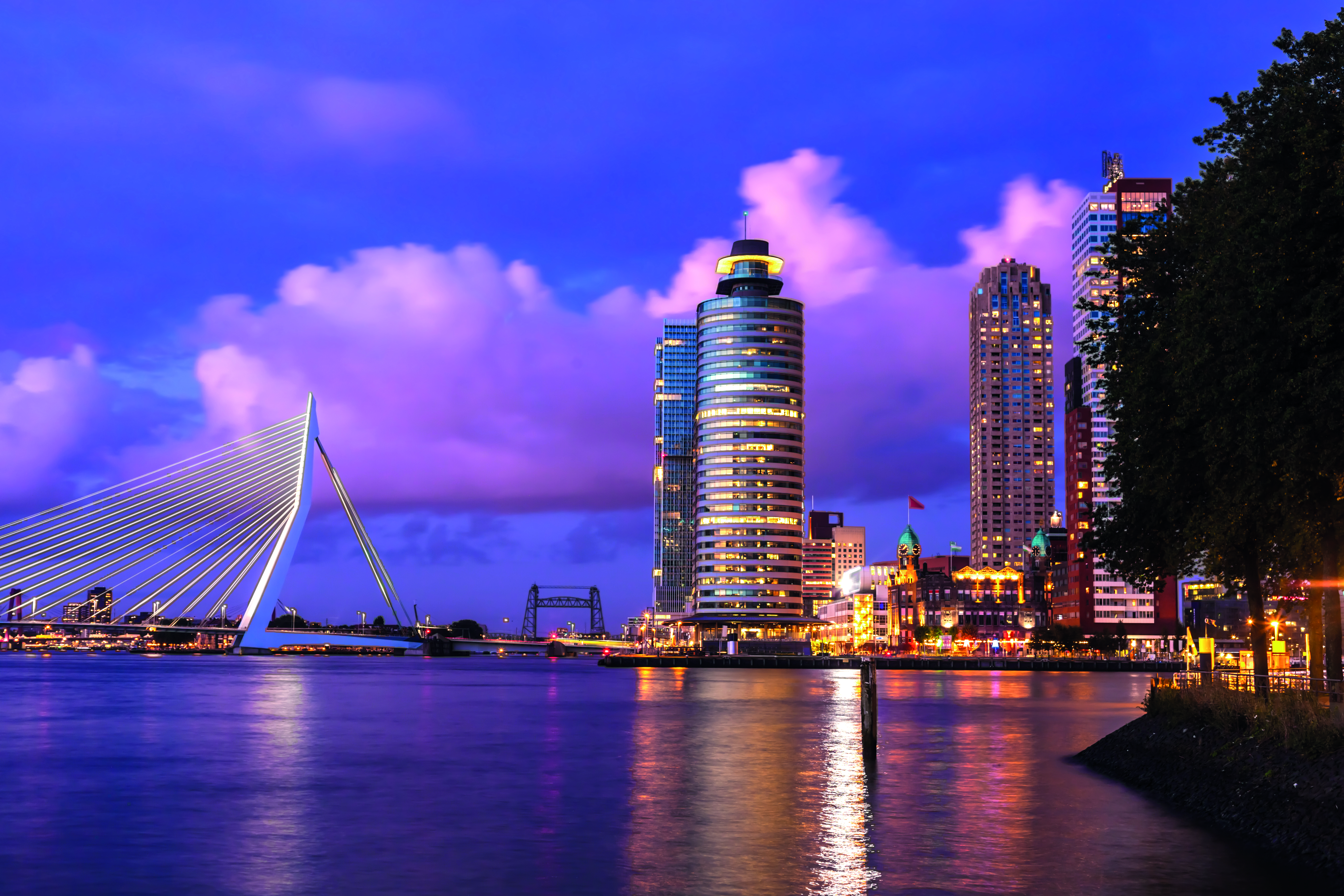 Rotterdam at Sunset