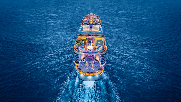 Royal Caribbean cruise ship at sea