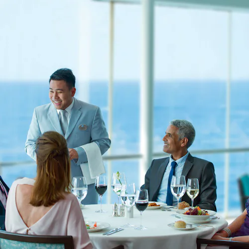 Guests dining on Balmoral