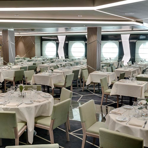 A restaurant on a MSC Cruises ship