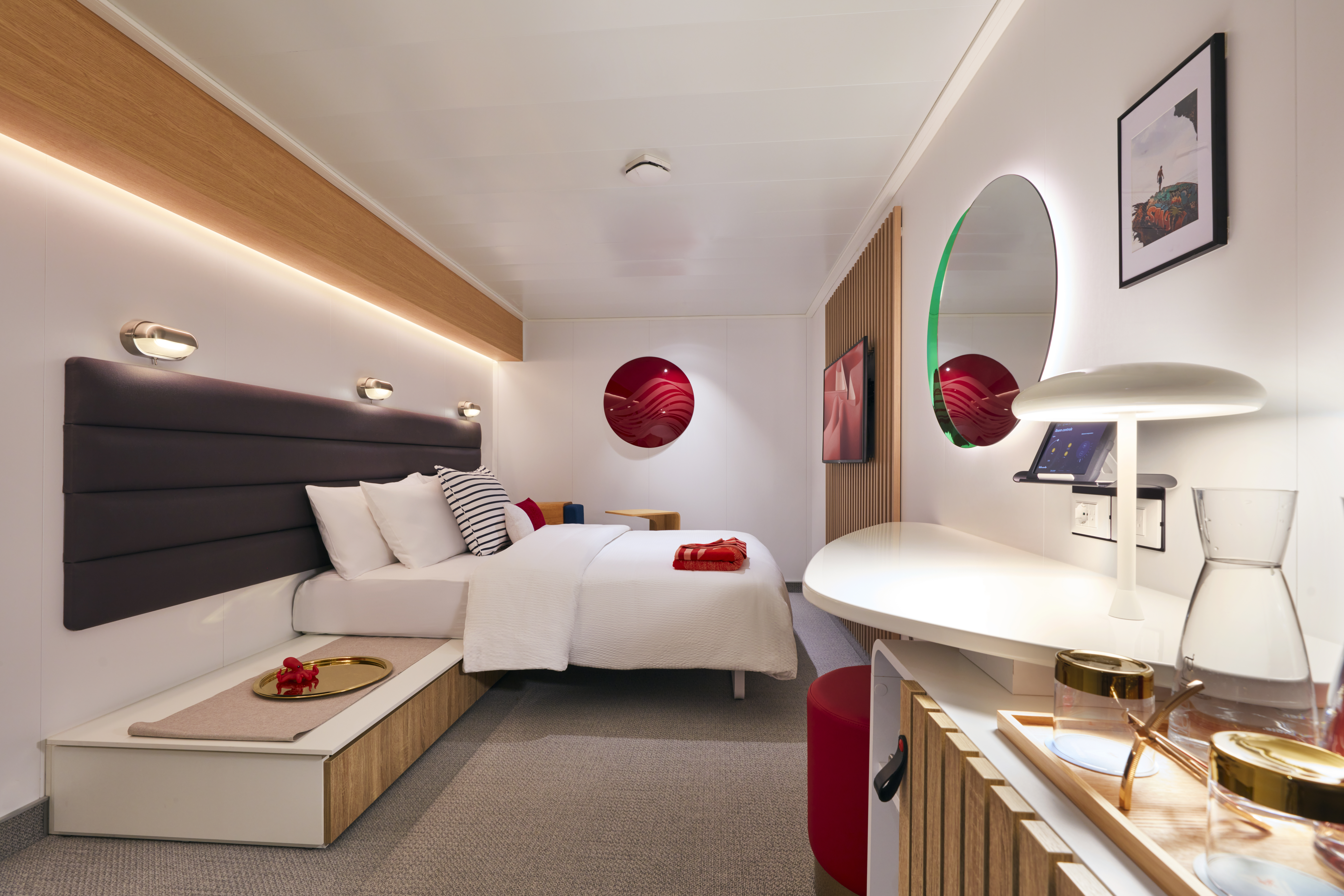 Insider cabin on Virgin Voyages