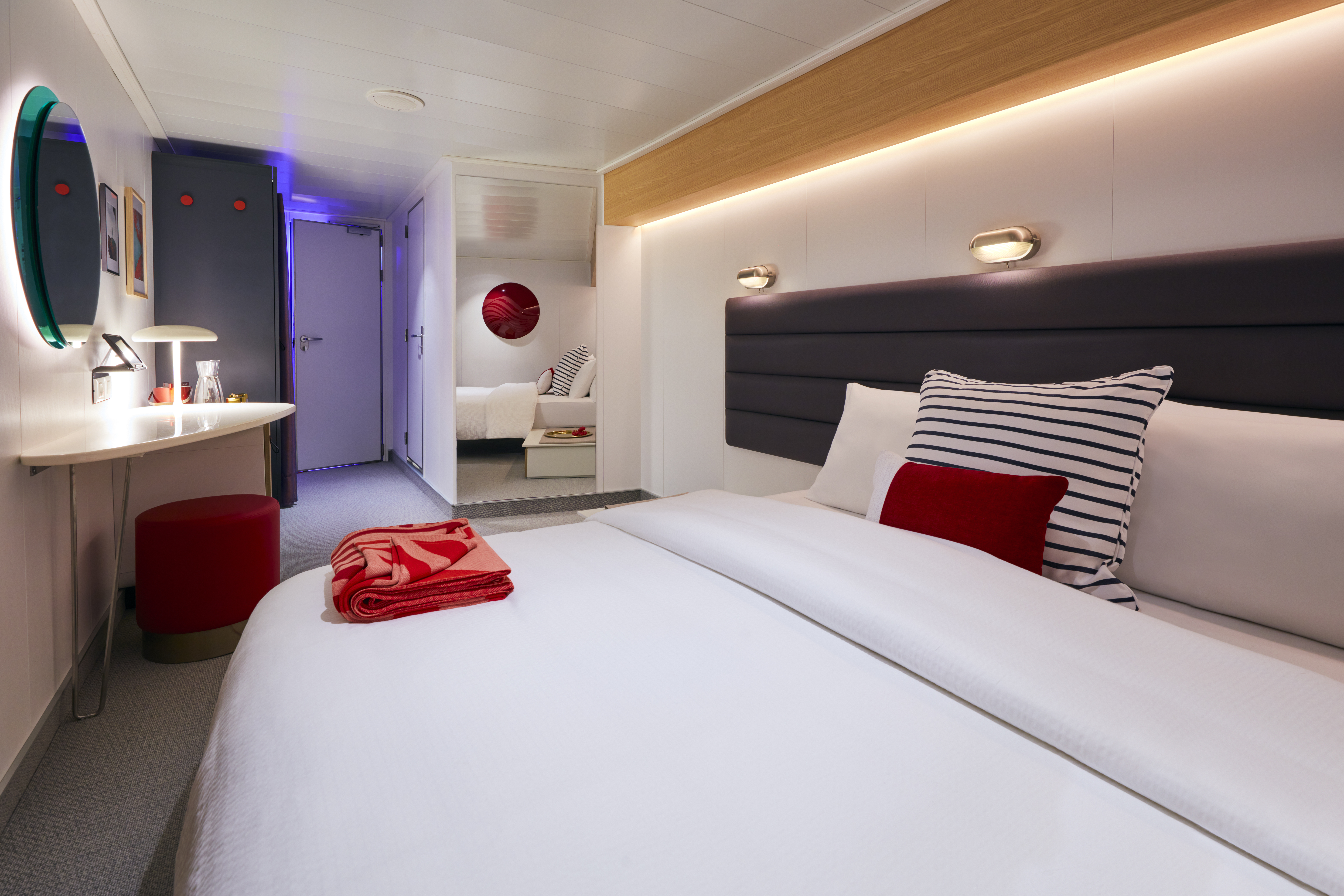Insider cabin on Virgin Voyages