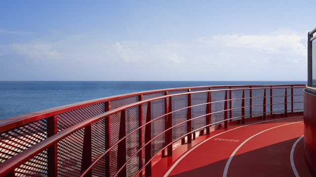 Running track on Virgin Voyages
