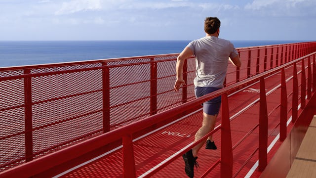 Running track on Virgin Voyages