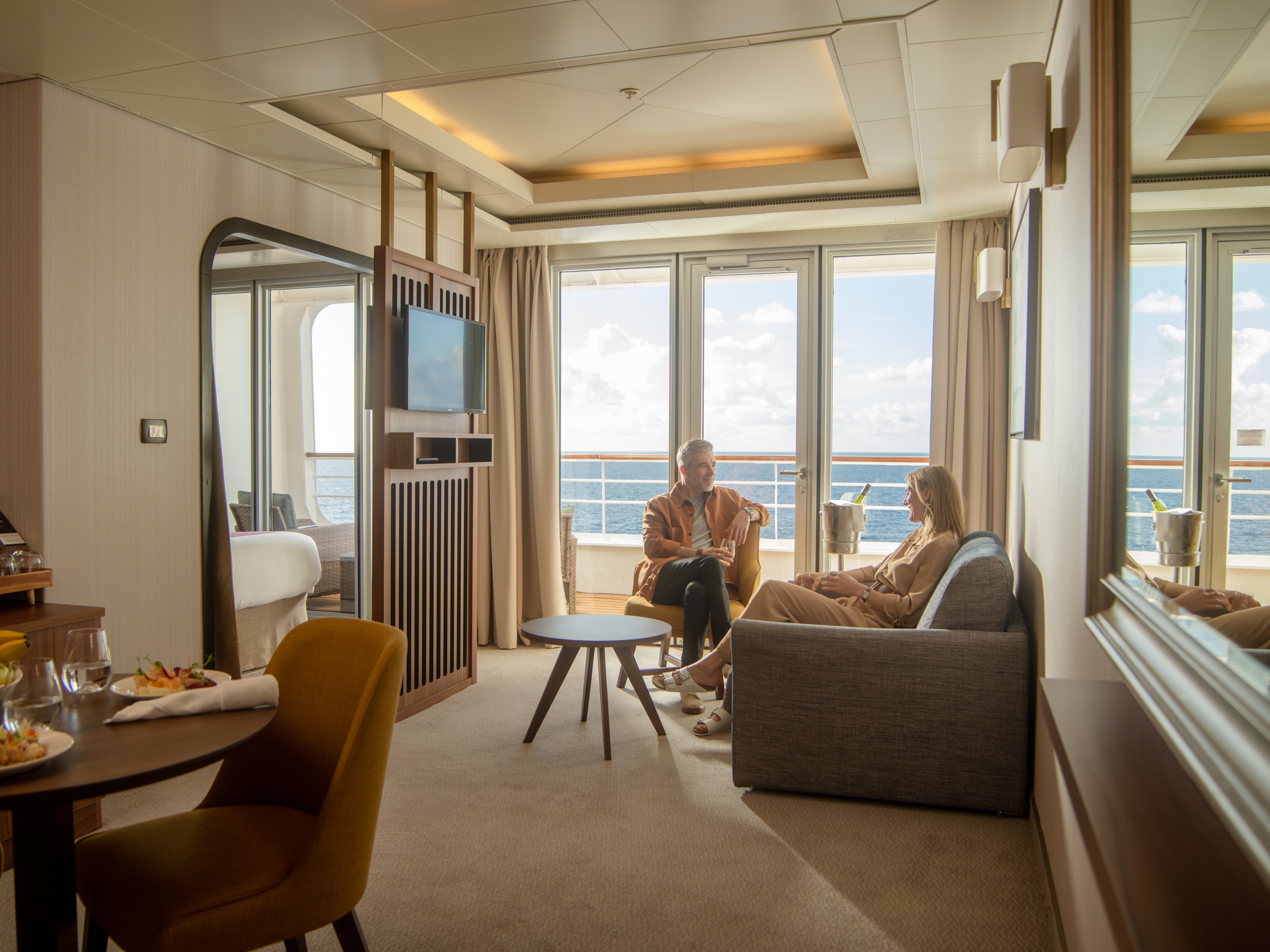 A Grand Suite on an Ambassador Cruise Line ship