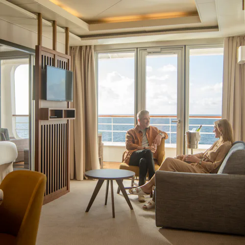 A Grand Suite on an Ambassador Cruise Line ship