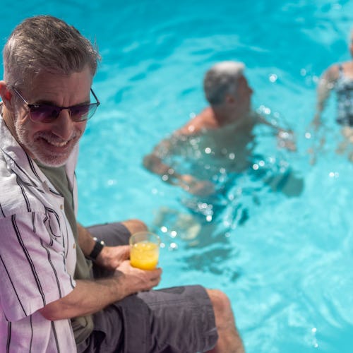 Guests at the Lido on an Ambassador Cruise Line ship