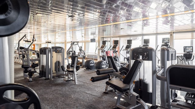 Gym equipment onboard Renaissance