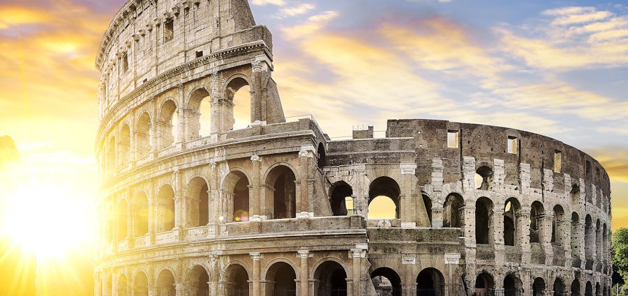 The Colosseum in Rome, Italy