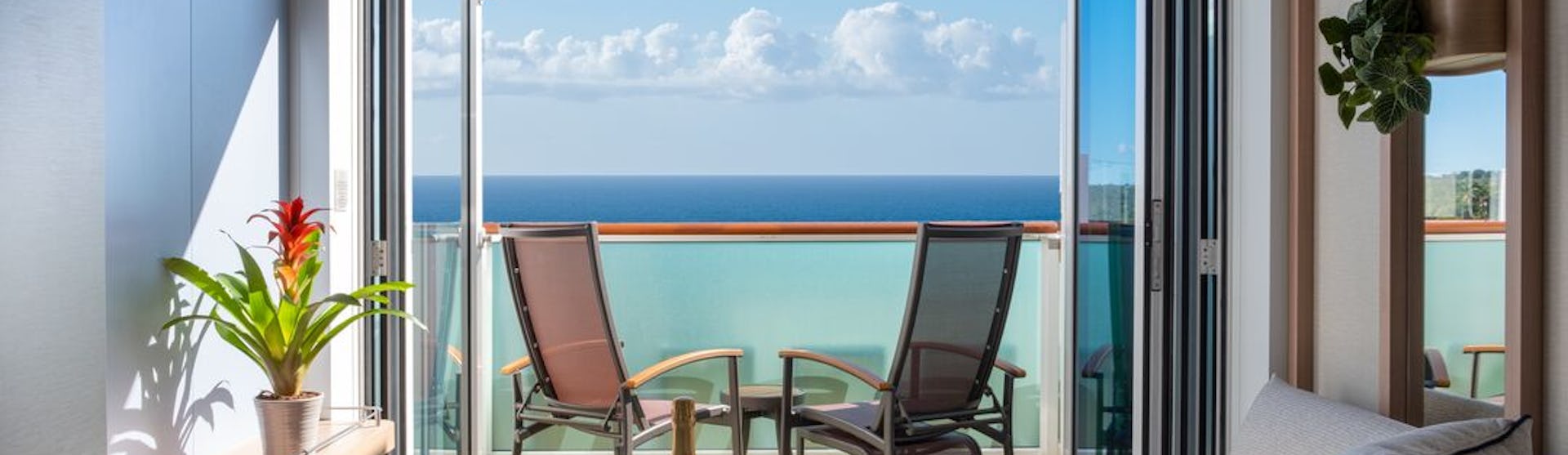 A suite onboard a P&O Cruises ship