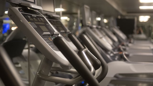 cardio machines in the gym on Ambience