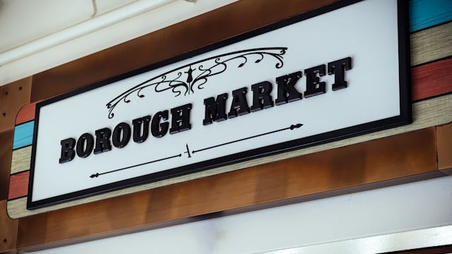 Borough Market sign on Ambassador