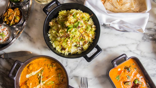 Food from Saffron restaurant on Ambassador
