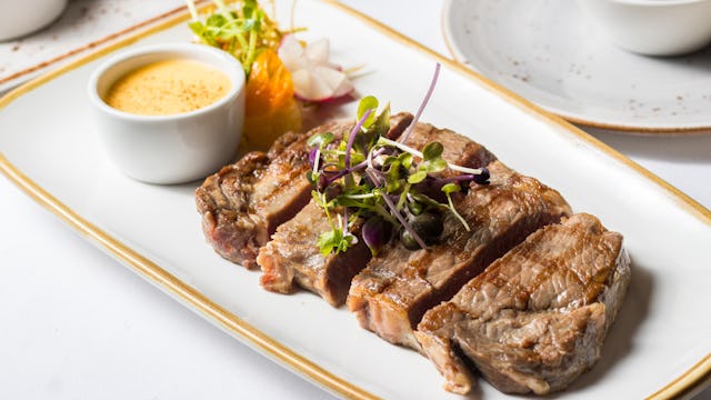 Steak from Sea & Grass restaurant on Ambassador