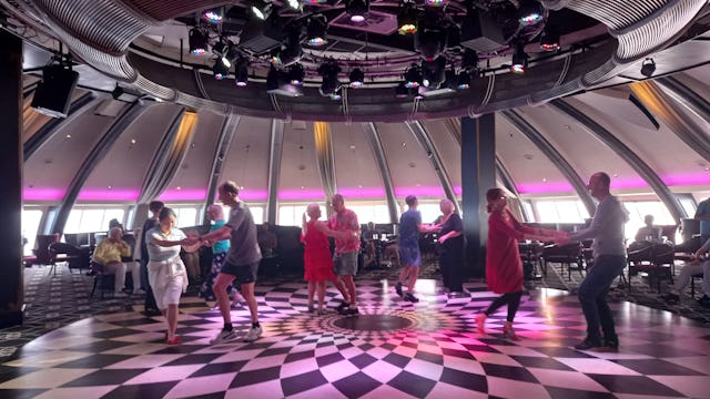 People dancing in the Observatory Lounge on Ambience