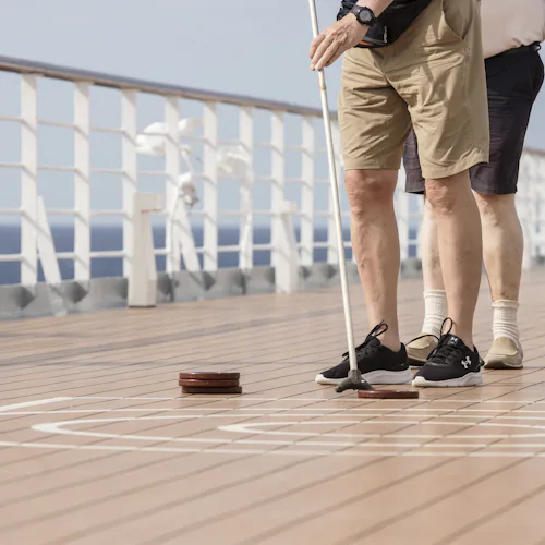 Shuffleboard onboard Borealis