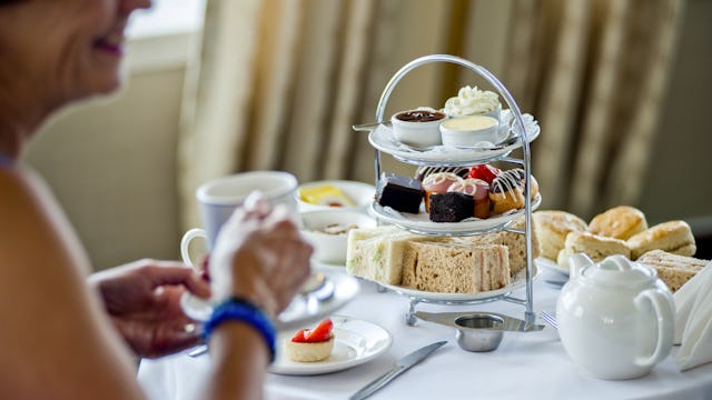 Traditional British Afternoon Tea on a Fred. Olsen cruise ship