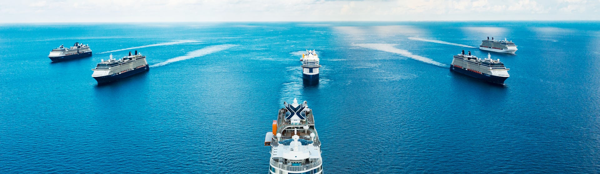 Celebrity Fleet at sea