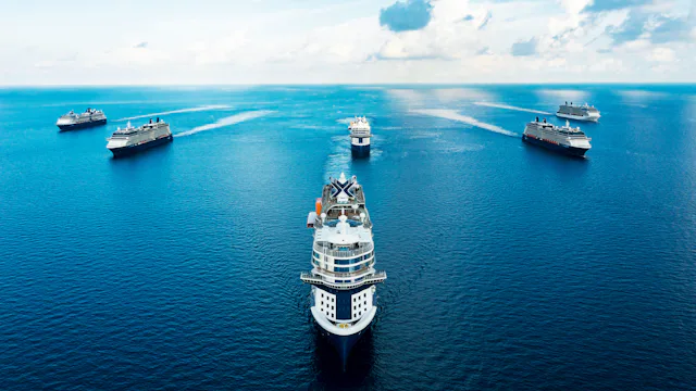Celebrity Fleet at sea