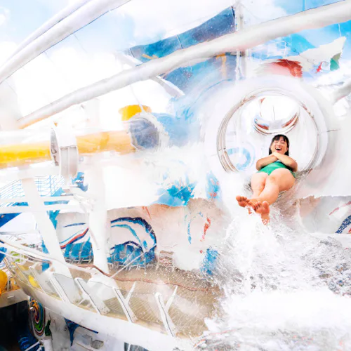 Perfect Storm slide on a Royal Caribbean ship