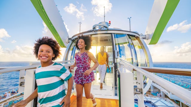 Kids onboard a Royal Caribbean ship