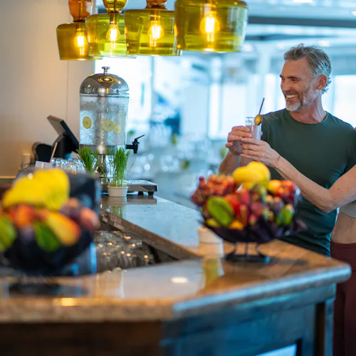 Smoothie bar on an Azamara cruise