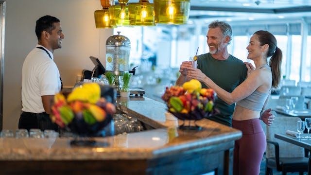 Smoothie bar on an Azamara cruise