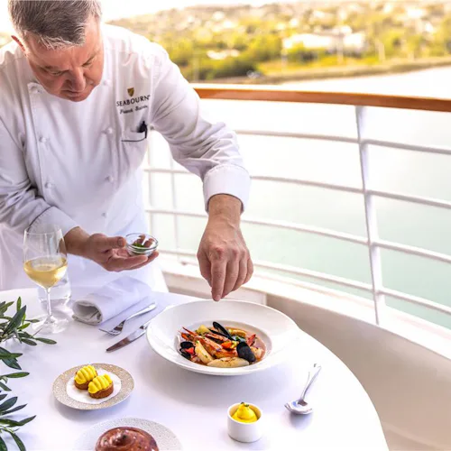 Food onboard Seabourn Ovation