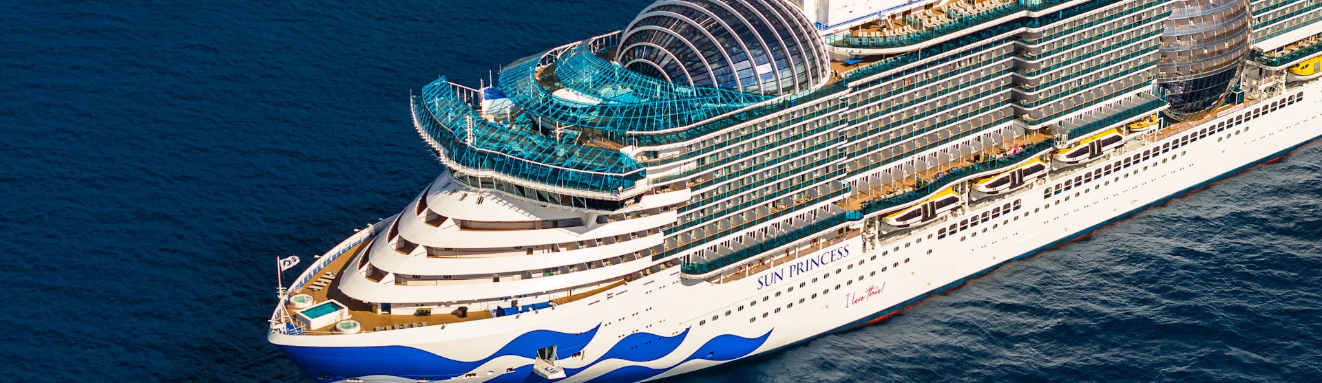 Sun Princess in Santorini, Greece