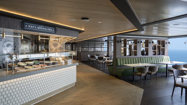 Buffet onboard a MSC Cruise ship