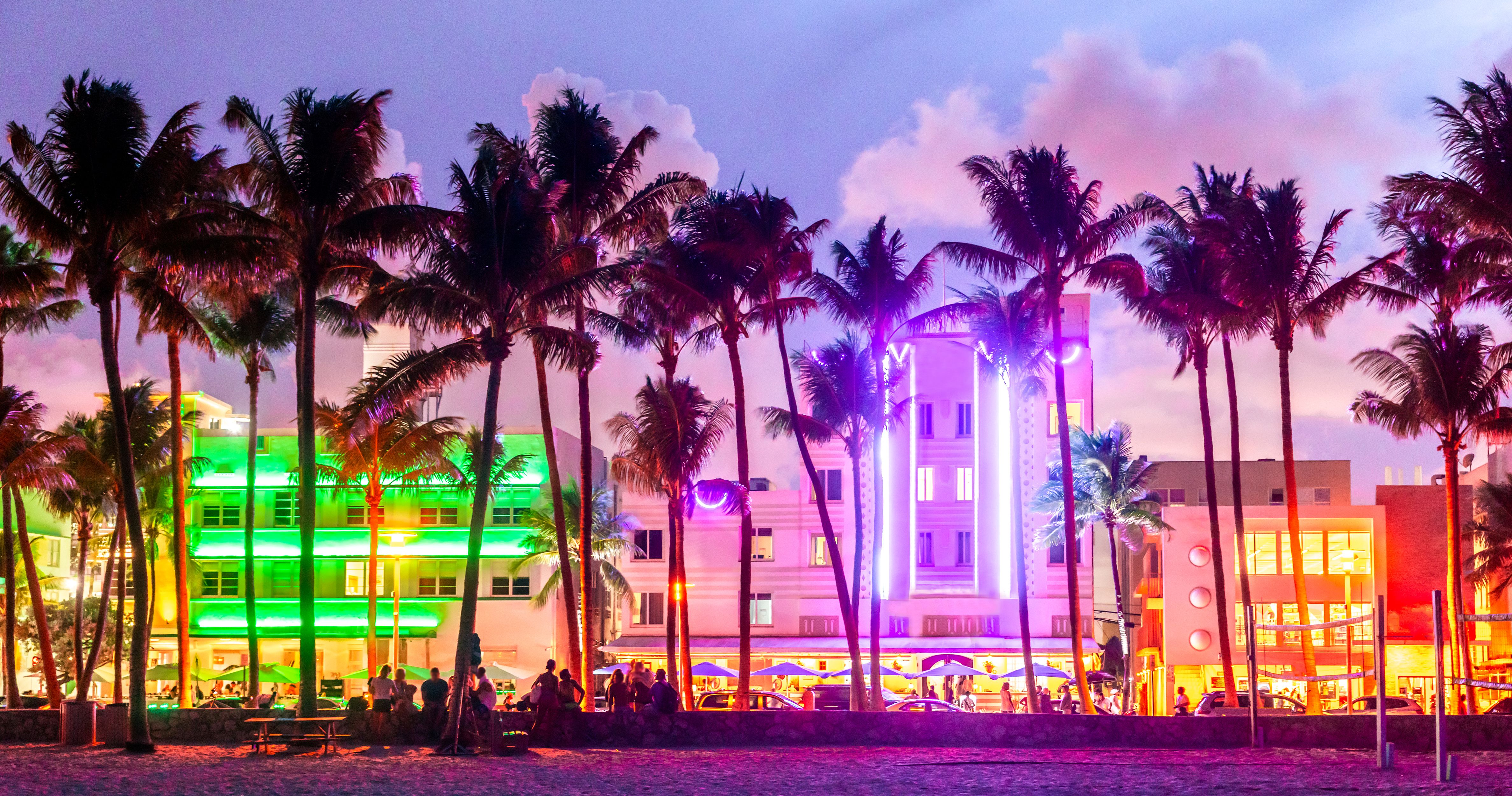 Miami at night
