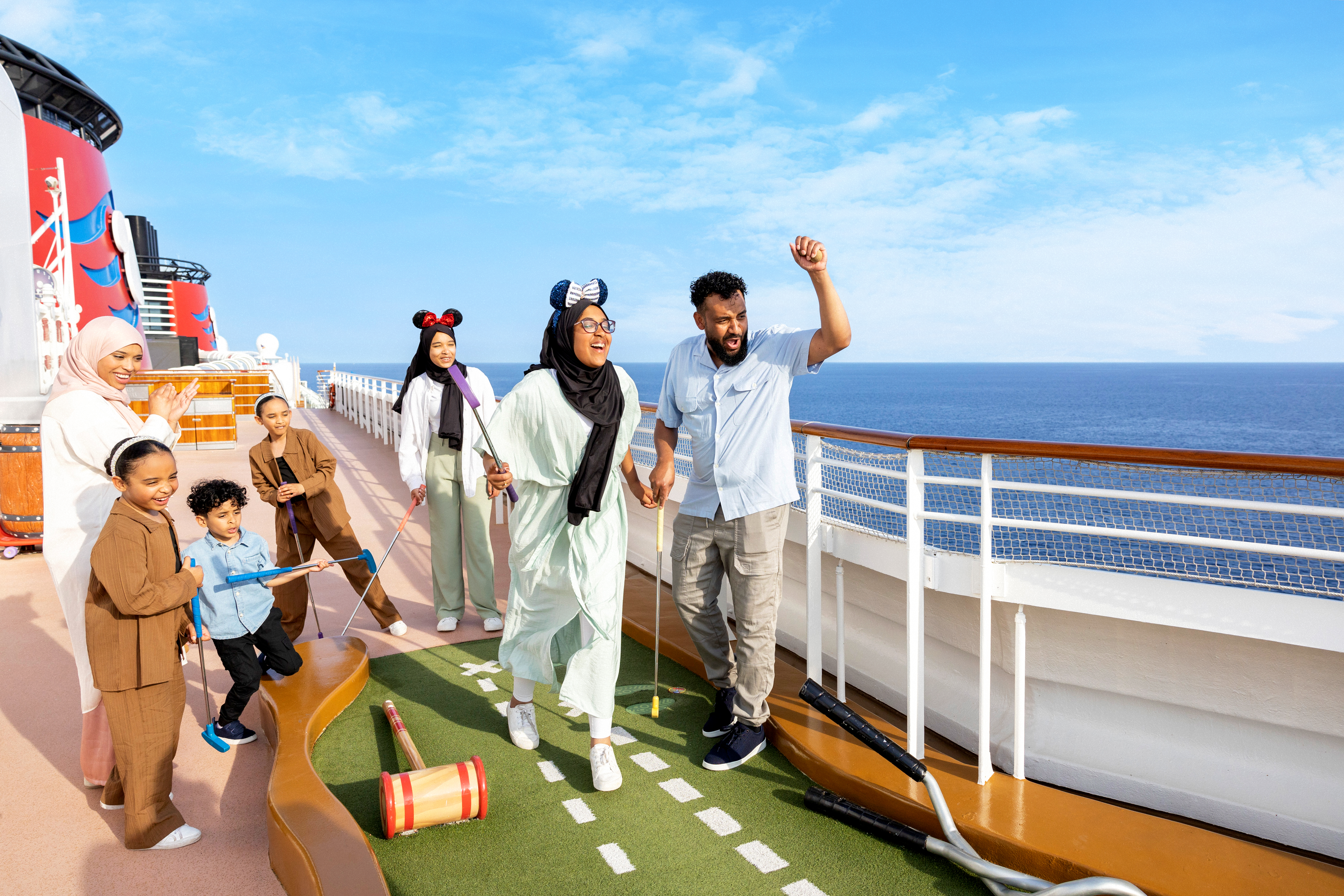 Crazy golf on Disney Dream