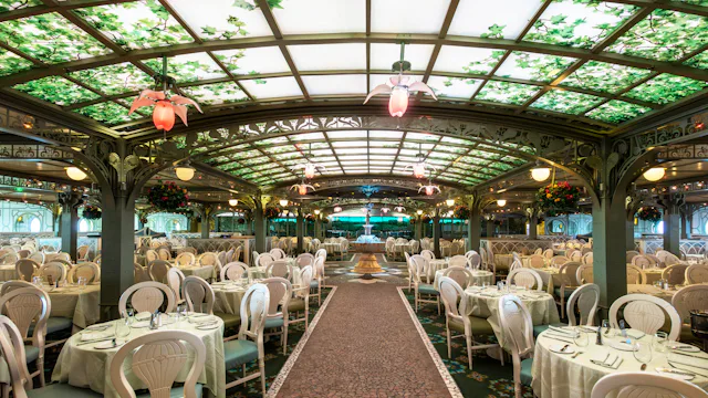 Enchanted Garden restaurant Disney Fantasy