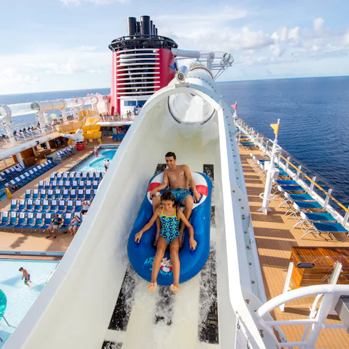 AquaDuck waterslide Disney Fantasy