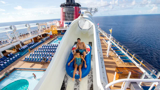 AquaDuck waterslide Disney Fantasy