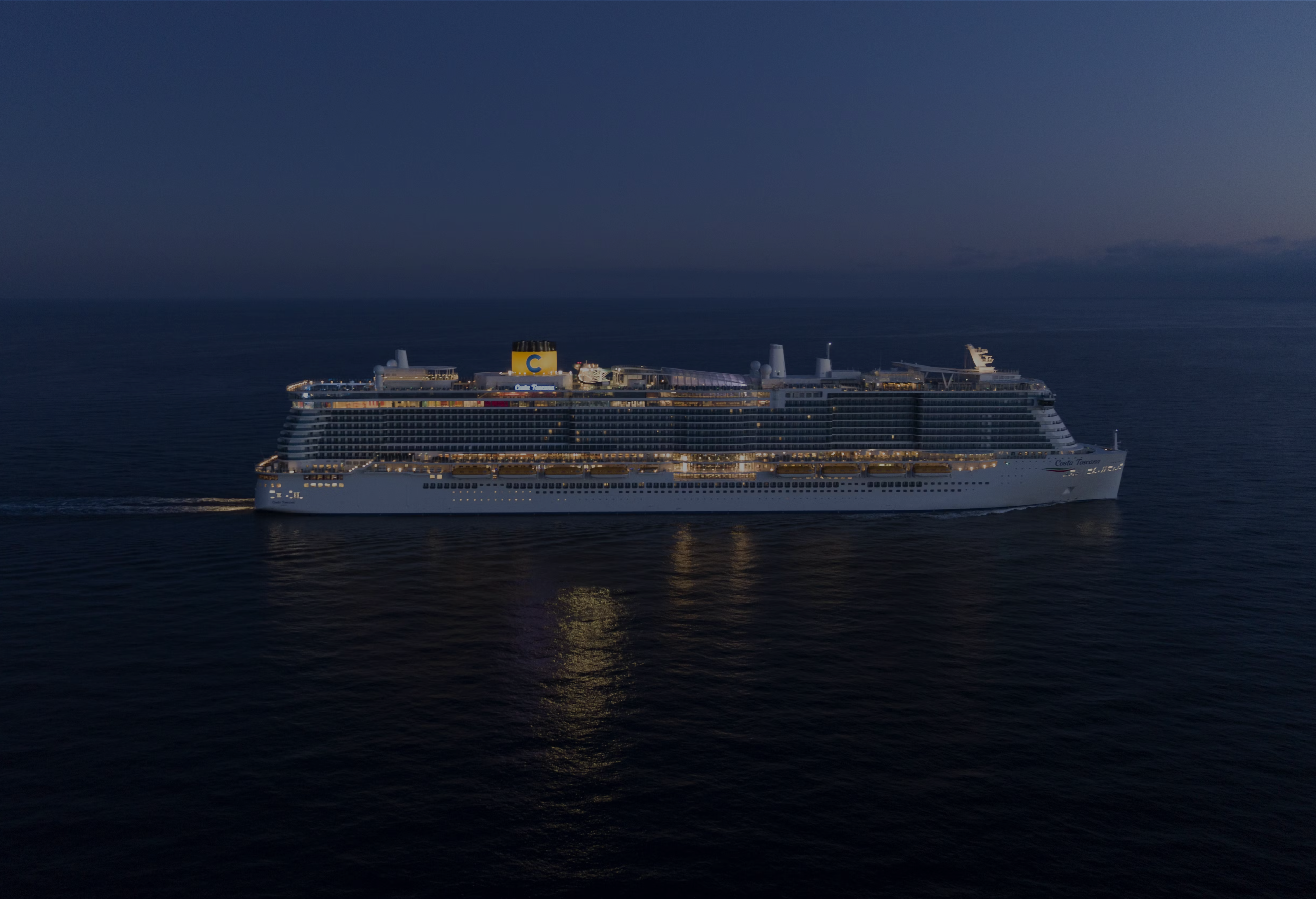 Costa Cruises Toscana Ship at Sea navigating