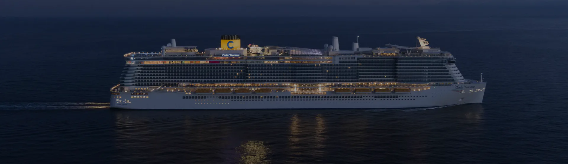 Costa Cruises Toscana Ship at Sea navigating