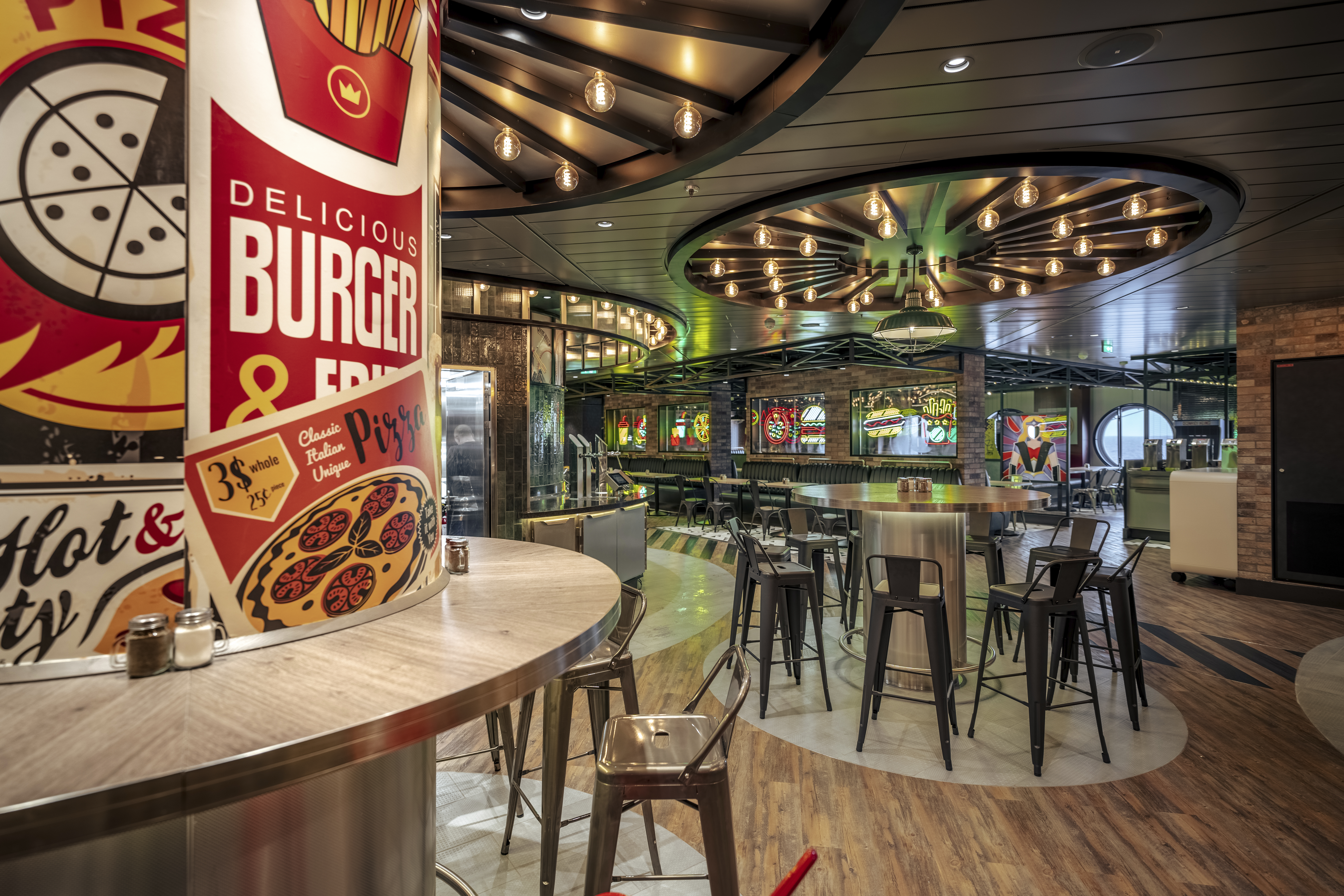 Pizza & Burger on MSC World Asia