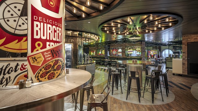 Pizza & Burger on MSC World Asia
